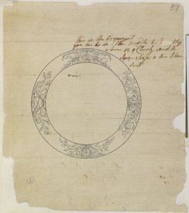 Progetto per un grande quadrante di orologio smaltato, dalle note e disegni meccanici compilati da John Harrison (1693-1776) e suo figlio William (c.1726-72) da Unknown